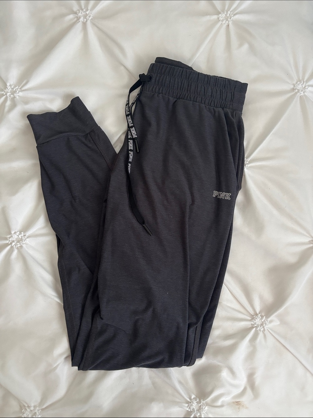 PINK Victoria's Secret Women’s Charcoal Black Athletic Joggers